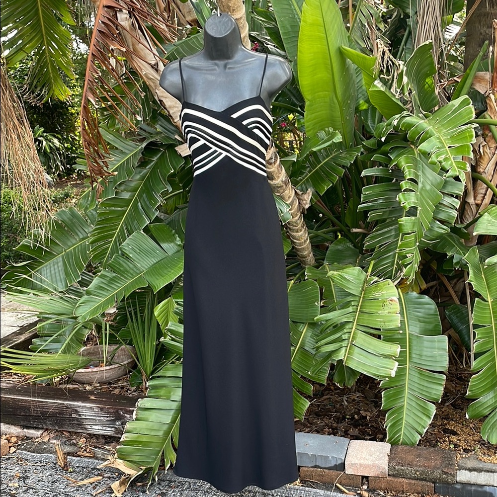 Striped top bias, cut slip dress